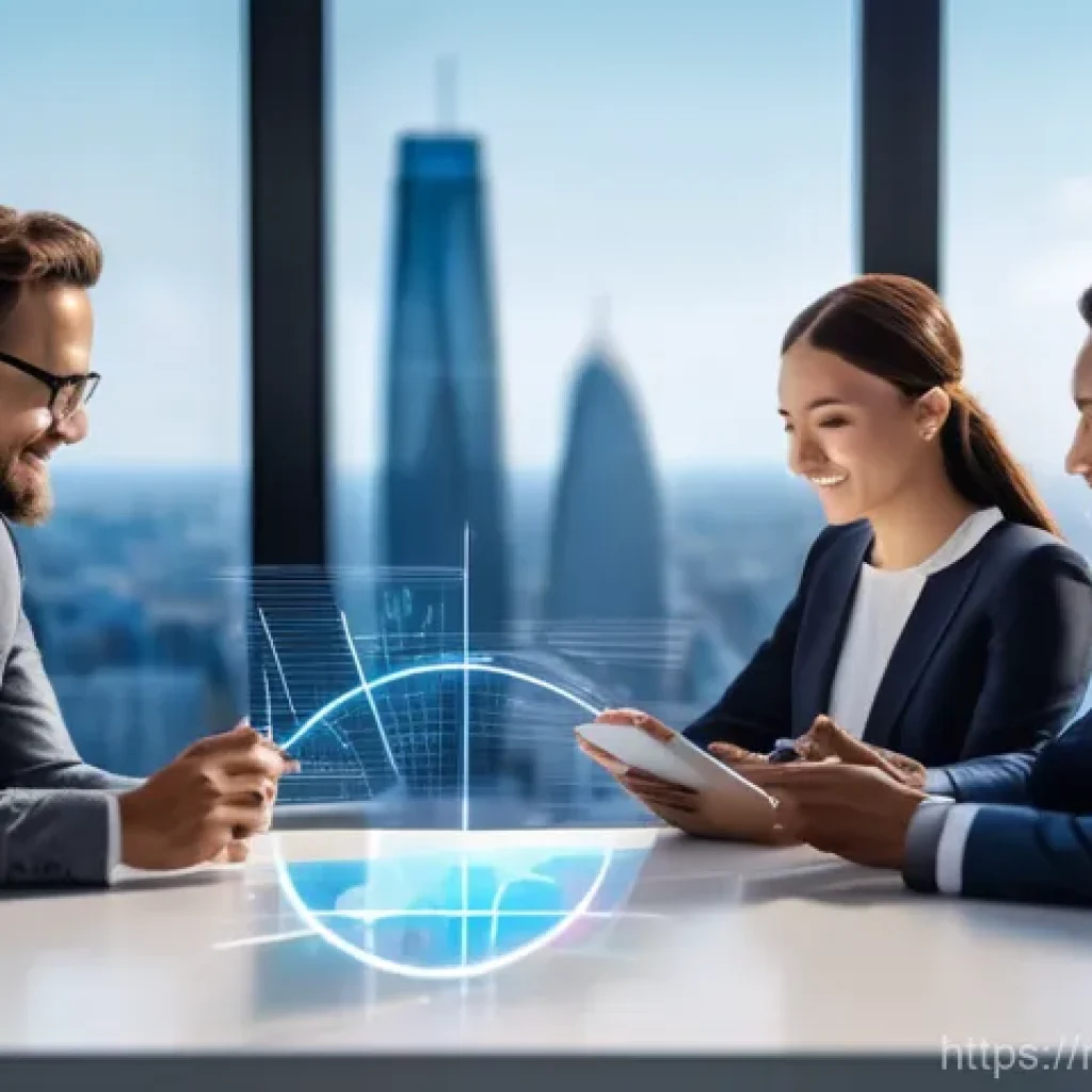 글로벌 비즈니스 실무 지식 쌓는 법 - **Prompt:** A diverse group of four business professionals, including one individual with subtle fea...