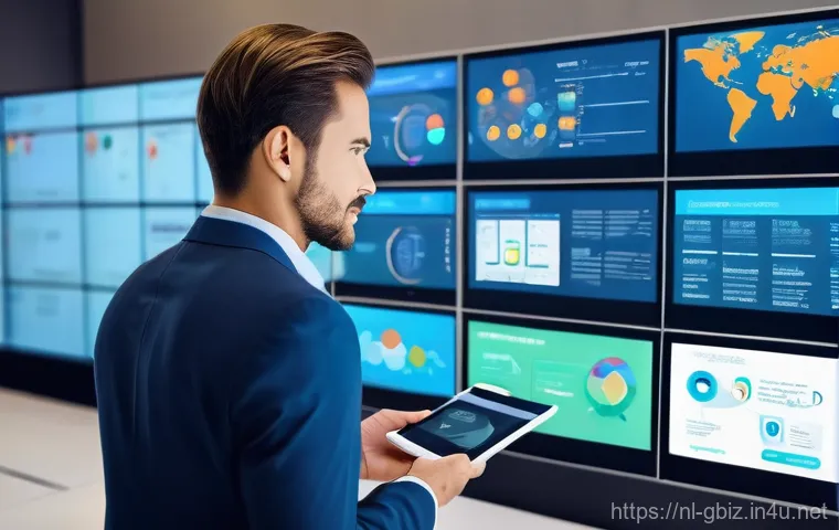 글로벌 비즈니스 실무 지식 쌓는 법 - **Prompt:** An entrepreneur, appearing thoughtful and focused, seated at a desk covered with various...